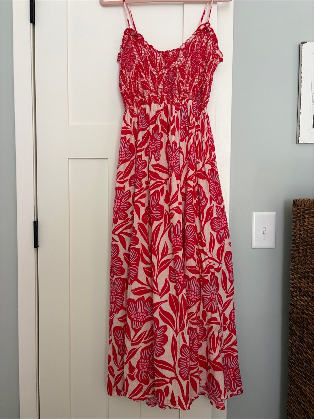 Free People Sweet Nothings Floral Smocked Midi Dress
